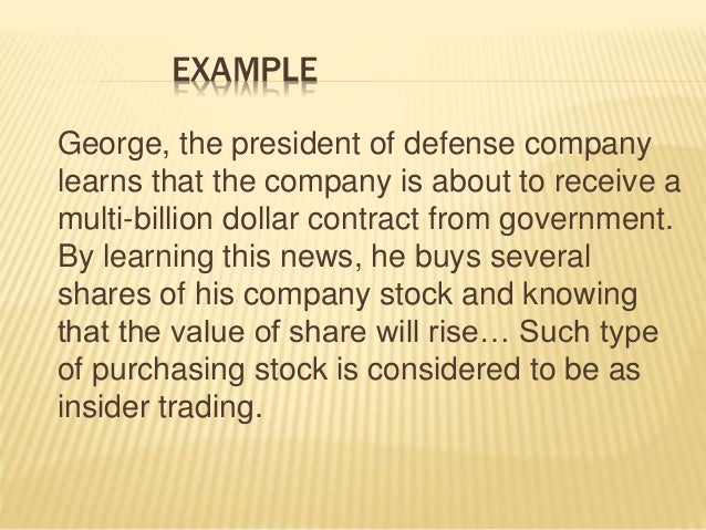ethical issues in insider trading ppt how does insider trading affect the company